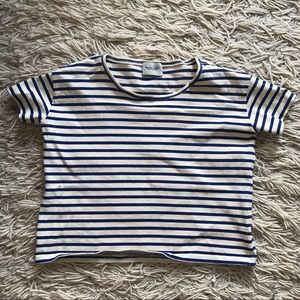 Rachel Comey stripe cotton cropped t-shirt